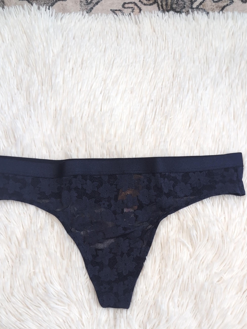 🌸 3 FOR $15🌸 Navy Lace Thong Panty